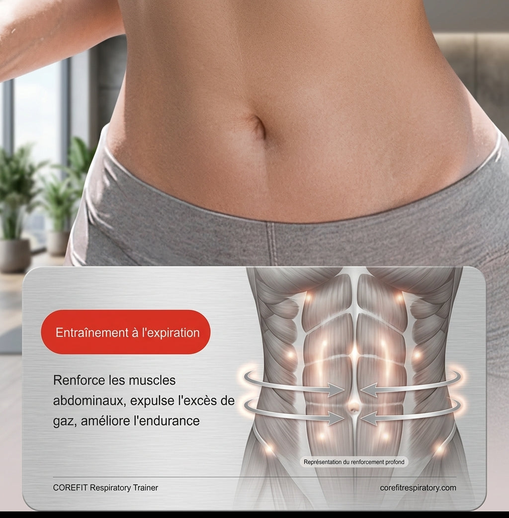 Nouvel appareil d'entrainement respiratoire, abdominale