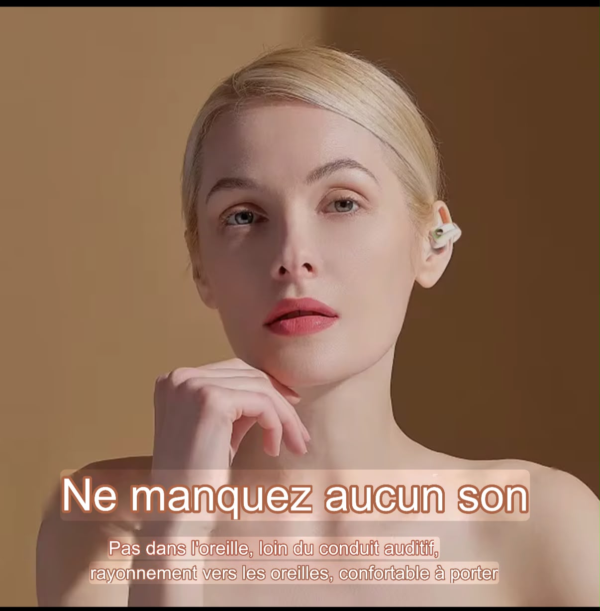 écouteurs sans fil bluetooth a conduction osseuse de haute qualite TWS, avec micro, pour le sport et réduction de bruits