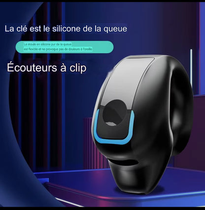 écouteurs sans fil bluetooth a conduction osseuse de haute qualite TWS, avec micro, pour le sport et réduction de bruits